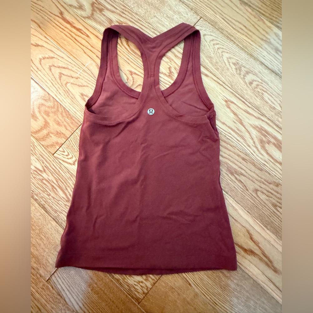lululemon athletica Maroon Racerback Tank Top